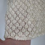 Vintage Handmade Wool Sequin Encrusted Cavanagh’s Off White Sweater Size S Party Photo 3