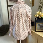 J.Crew  Classic Fit Ruffle neck Shirt In Medallion Print Size‎ 4 Photo 4