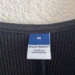 Old Navy Knitted Sleeveless Rib Knit Midi Dress Slit Straight Neckline Medium Photo 2