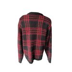 Laura Scott VINTAGE  Plaid And Gold Homiday Festive Sweater Faux Pockets Size L Photo 6