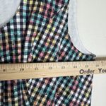 Vtg Alphorn Dress Womens 40 Multicolor Gingham Plaid Sleeveless Germany 90s Size M Photo 6