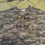 Blue Buttercup Lightning Skull Camo Long Sleeve Shirt Photo 1