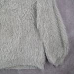easel  Fuzzy Sweater Gray Shaggy Knit Pullover Cozy Grunge Y2K Softcore M Medium Photo 4