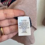 Halogen navy blush stripped crewneck cardigan S Photo 4