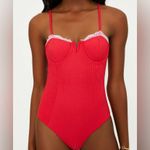 Beach Riot Scarlet One Piece Holly Jolly, Size Medium, $178 Photo 2