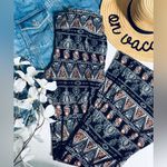 About A Girl Bohemian Printed Flare Wide Leg Soft Pants Photo 1