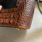 Brahmin  Brown Black Croc Embossed Minimalist Western Coastal Quiet Luxury Bag Photo 6