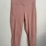 Free People Movement Genesis High Rise Scallop Light Pink Active 7/8 Leggings M Photo 2