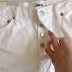 AGOLDE Parker Long Short High Rise Denim Shorts White Dough Size 32 NWT Photo 9