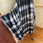 StitchDrop Jersey airy tank maxi dress Tie Dye print black & white Sz Large Photo 2