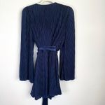 L'Academie  Revolve Florence Navy Pleated Mini Wrap Dress NWT Sz S Photo 5