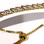 Giani Bernini NEW BOLO BRACELET 18k Gold Plate Cubic Zirconia Marquise Cut NWT Photo 2