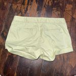 J Crew business casual flat front light yellow size 2 shorts Photo 1