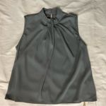 SHEIN MOTF Gray Sleeveless Blouse M NEW Corporate Siren Business Casual Classic Size M Photo 2