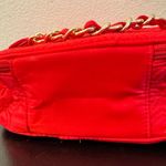 Red Pink Mary Kay makeup bag with gold chain handle #glam #makeup bag New Photo 5