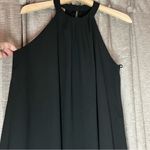 One Clothing  Black High Neck Trapeze Fit Flowy Mini Dress Size Medium Photo 5