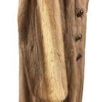 Vintage Full Length Pastel Mink Coat Double Breasted Notch Collar 70’s Classic Tan Size M Photo 7