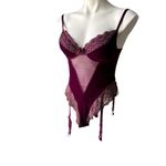 Victoria's Secret Burgundy Velvet Teddy Bodysuit
Vintage, Sz 36B Photo 4