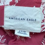 American Eagle Hawaiian Button Up Tie Crop Top Vacation Tropical Photo 3