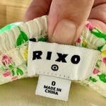 Rixo Daisy Long Sleeve Midi Floral Swing Dress Green Size 0 Photo 7