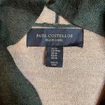 Paul Costelloe Black Label Duster Cardigan Womens M Green Wool Blend One Button Size M Photo 7