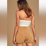 Lulus Lulu’s Keeping Things Casual Camel Faux Wrap Skort Size Large Shorts Skirt Photo 3