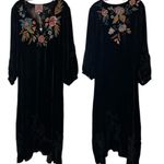 Johnny Was heavily embroidered, BIANCA VELVET MAXI DRESS NWT Photo 12