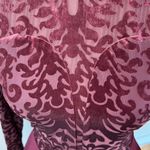 Charlotte Russe  long sleeve velvet detail jumpsuit romper, Small Photo 1