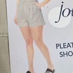 Joie NWT  Shorts Women's XXL Beige Rainy Day Pleated High Rise Cotton Linen Blend Photo 1