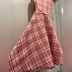 Hot Topic NWT Brand Sweet Society Pink & Red Plaid Heart Suspender Dress Photo 7
