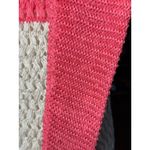 NEW Fever Crochet Knit Pull Over Longline Tunic Top Sweater Womens L Pink Beige Size L Photo 11