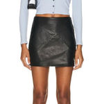 RTA Leather Mini Skirt PURPLE Violet Womens Size 2 Photo 1