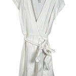 Madewell Women's Ruffle Sleeve White Wrap Mini Dress size XS Cottagecore Preppy Photo 0