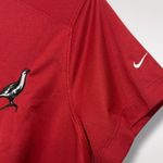 Nike  Golf Polo Shirt Women's Medium Red‎ Golf Famous Grouse Dri Fit Short Sleeve Photo 1