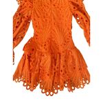 The Sang  Orange Ruffle Long Sleeve Mini Dress Size Medium NEW NWOT Photo 11