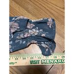 VICI Womens Size Small Blue Long Ruffle Sleeve Boho Floral Blouse Peasant City Photo 6