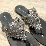 DSW NEW Kelly & Kate black flowers jelly sandals size 7 Photo 1
