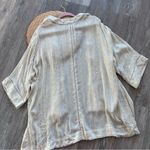 Soft Surroundings  ivory & gold sequin topper kimono 3/4 sleeves plus‎ size 1x Photo 8