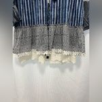 Hemant & Nandita Medium Short Dress Indigo Blue Tie Dye Photo 7