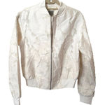 Jason Wu GREY  Jacquard Light Bomber Jacket in White NWOT‎ Sz 4 Photo 0