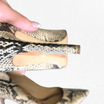 Sam Edelman Hazel Snakeskin Leather Pointed Toe Stiletto Heels 4 in Heels Size 8 Photo 12