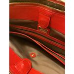 Ralph Lauren Lauren  Women’s Newbury Red Double-Zip Satchel Tote Purse Photo 4