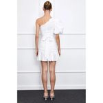 MERGIM Magda Bridal Dress in White 2 Medium New Crystal Belt Mini Photo 10