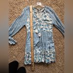 House of Harlow 1960 Boho Floral Tiered Dress with Tassel Ties Size S Photo 10