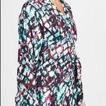 💕SALONI💕 Mari Wrap Dress ~ Amrita Watercolor US 2 Mini 100% Silk Charmeuse Photo 1