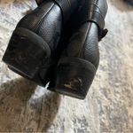 Coach  Black Logo Leather Dean Boots Size 7.5 $295 Photo 4