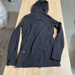 Lululemon Stride Athletic Jacket in Black Mock Neck Full Zip Hoodie Size 4 EUC Photo 4