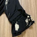 Ba&sh Penny Floral Belted Romper Black and White Size 6 Photo 5