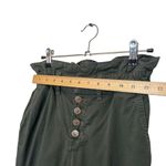 Veronica Beard Paper Bag Tedi Tapered Leg Pants Cropped High Rise Green Size 25 Photo 14