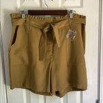 Nine West Olive Green Women's Utility Tie-Waist Shorts Photo 1